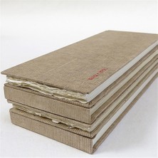 Khadi : Sert Kapak El Yapımı Çok Amaçlı Resim Defteri : 210 gr : 13 x 32 Rough