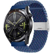 Sneezy Samsung Gear S3 Frontier R760 - S3 Classic R770 22MM Uyumlu Metal Klips Solo Fiberlink Örgü Kordon