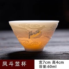 B 7CMX4CM 60ML Çin Tarzı Seramik Bardak Kung Fu Çay Seti Master Cup Beyaz Yeşim Çay Kase Ev Beyaz Porselen Çay Bardağı Anakara Çin (Yurt Dışından)