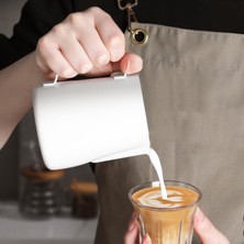 B Retro 500ML Paslanmaz Çelik Süt Köpürtme Sürahisi Espresso Buhar Kahve Barista Craft Latte Cappuccino Süt Krem Fincan Köpürtme Sürahisi Sürahi (Yurt Dışından)