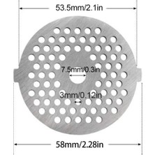 Bir Kıyma Bıçağı Paslanmaz Çelik Kıyma Plakası Disk Bıçak Delikli Kıyma Plakası Kıyma Bıçağı Mutfak Için G2AB (Yurt Dışından)