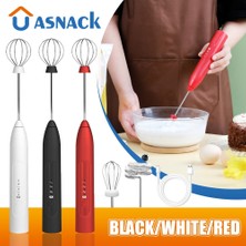 Beyaz 1 El Elektrikli Süt Köpürtücü Çırpma Yumurta Çırpıcı USB Şarj Edilebilir Milkshake Blender Köpürtücü Kahve Blender Mutfak Gıda Blender (Yurt Dışından)