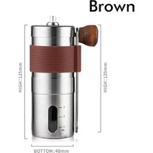 Kahverengi Kahve Değirmeni Manuel Paslanmaz Çelik Taşınabilir Mini El Yapımı Kahve Çekirdeği Değirmeni Profesyonel Kahve Aracı Kahve Aksesuarları (Yurt Dışından)