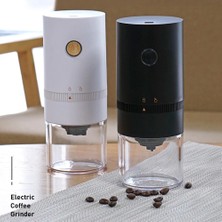 Beyaz Taşınabilir Elektrikli Kahve Değirmeni Cafe Çim Fındık Otlar Tahıllar Biber Tütün Baharat Un Değirmeni Kahve Çekirdeği Öğütücü Makinesi USB Ch (Yurt Dışından)