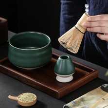 Hediye Kutusu ILE26 6 Adet/takım Matcha Seti Geleneksel Matcha Hediye Seti Bambu Matcha Çırpma Teli Kepçe Seramik Matcha Kase Çırpma Tutucu Japon Çay Takımları (Yurt Dışından)