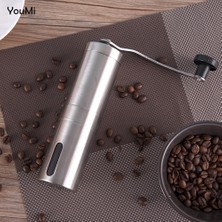 S 20G Youmi YM09 304 Paslanmaz Çelik Ayarlanabilir Manuel Kahve Değirmeni 2 Boyutu Taşınabilir Kahve Çekirdeği Öğütücüler (Yurt Dışından)