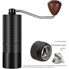 5 Yıldız-Siyah Taşınabilir Kestane C3 Yüksek Kaliteli Alüminyum Manuel Kahve Değirmeni Paslanmaz Çelik Çapak Kahve Değirmeni Mini Kahve Freze Aletleri (Yurt Dışından)