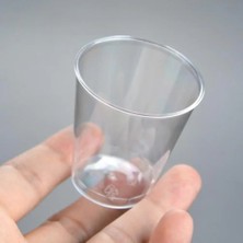 Beyaz 60 Adet 20/60/100 Adet 30 ml Tek Kullanımlık Plastik Bardak Tatlı Bardak Doğum Günü Şeffaf Bardak Parti Dondurma Fincan Ev Noel Verilen (Yurt Dışından)