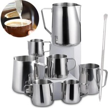 100 ml Paslanmaz Çelik Köpük Bardak Süt Sırlı Pot Espresso Barista Latte Cappuccino Krem Sırlı Pot Çiçek Çizim Iğnesi (Yurt Dışından)