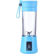 Mavi M 2/4/6 Bıçaklar Taşınabilir USB Elektrikli Akıllı Ev Meyve Sıkacağı Sebze Suyu Makinesi Blender Şarj Edilebilir Bardak Şarj Kablosu ile (Yurt Dışından)