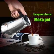 300 ml Kahve Makinesi Makinesi Moka Pot Amerikan Latte Elektrikli Brülör Italyan Fransız Basın Percolator Demlemek Su Isıtıcısı Soba Paslanmaz Çelik (Yurt Dışından)