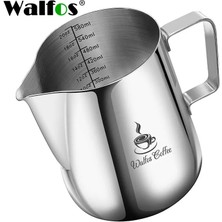 Walfos 100 ml Walfos Tarzı Espresso Kahve Süt Kupalar Bardak Tencere Sürahi Kolu Zanaat Kahve Çelenk Fincan Latte Sürahi Kalınlaşmış Paslanmaz Çelik (Yurt Dışından)