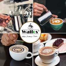 Walfos 100 ml Walfos Tarzı Espresso Kahve Süt Kupalar Bardak Tencere Sürahi Kolu Zanaat Kahve Çelenk Fincan Latte Sürahi Kalınlaşmış Paslanmaz Çelik (Yurt Dışından)