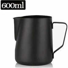 Siyah 600 ml 4 Stil Paslanmaz Çelik Köpürtme Sürahi Çekme Çiçek Fincan Espresso Cappuccino Sanat Sürahi Sürahi Süt Köpürtücüler Kupa Kahve Araçları (Yurt Dışından)