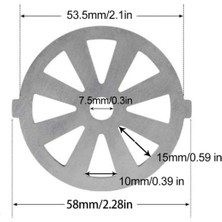 D Kıyma Bıçağı Paslanmaz Çelik Kıyma Plakası Disk Bıçak Delikli Kıyma Plakası Kıyma Bıçağı Mutfak Için G2AB (Yurt Dışından)
