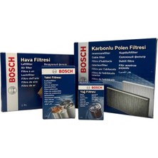 Bosch Ford Fusion 1.4 Tdcı Dizel Bosch Filtre Bakım Seti 2002-2011 Hava+Yağ+Yakıt+Karbonlu Polen