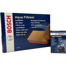 Bosch Vw Transporter T4 2.4 D Bosch Filtre Bakım Seti 1997-2002 Hava+Yağ Filtresi