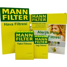 Mann Fılter Seat Arona 1.6 Tdı Dizel Mann Filtre Bakım Seti 2018-2021 Hava+Yağ+Yakıt+A.alerjik Polen