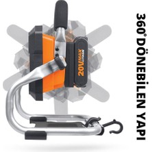 Worx WX026.9 20VOLT 1500 Lümen Profesyonel LED Projektör (Akü Dahil Değildir)