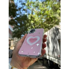 SPHONE iPhone 11 Kılıf Hologramlı Casetify Kalpıi Have A Crush On You Yazılı 3D Grafiti Figür Parlak Emoji