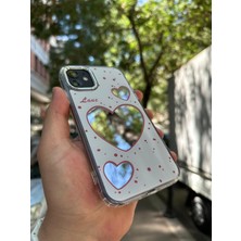 SPHONE iPhone 11 Pro Uyumlu Kılıf Hologramlı Casetify Aşk Kalp Love Yazılı Parlak 3D Grafiti