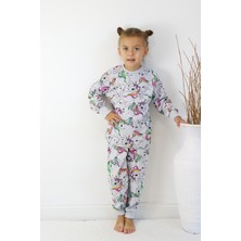 Harika Kids Kız Çocuk Baskılı Ince Basic Pijama Takımı