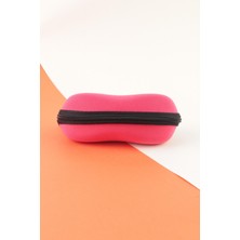 By Marine Kırmızı Fermuarlı Gözlük Kılıfı Kadınlar İçin Şık ve Koruyucu Tasarım