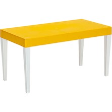 Junior Dikdörtgen Ergonomik Konforlu Anaokulu Kreş Çocuk Masası - Sarı