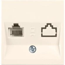 Viko Karre Krem Tekli Numeris Telefon Prizi Çerçevesiz