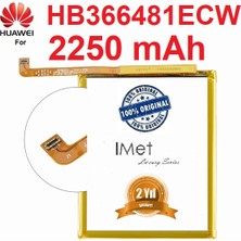 Imet Huawei Nova 3e HB366481ECW 2250 Mah Batarya Pil Orijinal Kalite Uzun Ömürlü Yüksek Kapasite