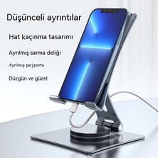 Ruruiyun Alüminyum Alaşımlı 360 Dönen Tablet Tutucu Dekompresyon Tablet Taban Pedi Cep Tablet Telefon Tutucu (Yurt Dışından)