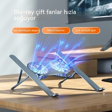 Dizüstü Bilgisayar Standı Alüminyum Alaşımlı Katlanır Kaldırma Tablet Yükseklik Braketi Masaüstü Bilgisayar Soğutma Braketi (Yurt Dışından)