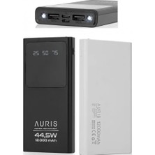 Auris ARS-K28 44,5 W 12000 Mah LCD Ekranlı Powerbank