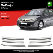 S-Dizayn Renault Megane 2 Krom Ön Panjur 6 Prç 2004-2005