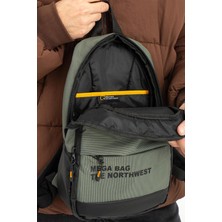 Kasva Deri Unisex Keten Kumaş Su Geçirmez Çanta, Sırt Çantası, Body Bag,