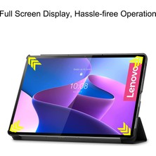 Seniee Lenovo P12 Pro Için Otomatik Uyandırma Uyku Özellikli Darbeye Dayanıklı Tablet Kılıfı (Yurt Dışından)