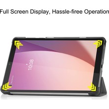 Seniee Lenovo Tab M8 4. Nesil Için Otomatik Uyandırma Uyku Özellikli Darbeye Dayanıklı Tablet Kılıfı (Yurt Dışından)