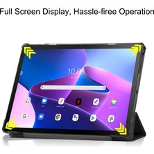 Seniee Lenovo Tab M10 Plus (Gen 3) Için Otomatik Uyandırma Uyku Özellikli Darbeye Dayanıklı Tablet Kılıfı (Yurt Dışından)