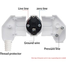 Sagrado 16A 4.8mm Ac Elektrik Gücü Yeniden Kablolanabilir Fiş 6 Parça Siyah Ab Fişi (Yurt Dışından)