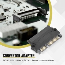 Sagrado Sata 22P 7 + 15 Erkek - Sata 22PIN Dişi Dönüştürücü Adaptörü (Yurt Dışından)