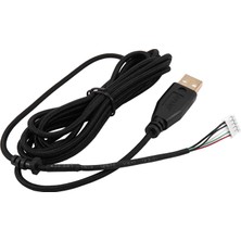 Sagrado USB Kablo Fareler 2.1m 5 Tel 5 Pin Siyah Altın Kaplama Oyun Faresi (Yurt Dışından)