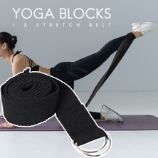 Sagrado Yoga Bloğu ve Yoga Askı Seti Eva Köpük Yumuşak Kaymaz Yoga Blokları Evrensel Pilates Esneme ve Sıkılaşma Egzersizleri Siyah (Yurt Dışından)