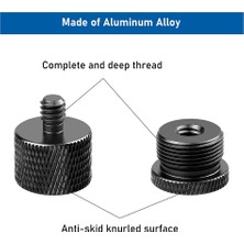Sagrado Mikrofon Standı Mikrofon Bom Kolu Seti, Mikrofon Dişi Adaptörleri-5/8 Dişi - 3/8 Erkek ve 5/8 Dişi - 1/4 Erkek Vb. (Yurt Dışından)