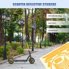 Sagrado 1 Takım Yansıtıcı Çıkartmalar Scooter Tam Set Çıkartmalar Ninebot Max G30 Kickscooter Katlanabilir Çıkartmalar (Sarı) (Yurt Dışından)