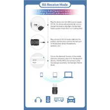 Sagrado USB Bluetooth 5.2 Ses Adaptörü Kablosuz Alıcı Verici Ses Kartı 3.5mm Aux Müzik Dongle Tv Araba Hoparlör Pc Için (Yurt Dışından)