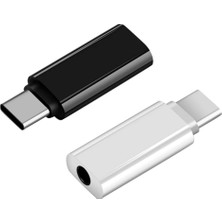 Sagrado 10 Adet USB C 3.5 mm Kulaklık Jak Adaptörü Tip C ile Uyumlu Kulaklık Yardımcı Kablo Dijital Dönüştürücü Siyah (Yurt Dışından)