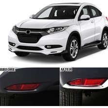 Sagrado Honda Hr-V Hrv Vezel 2016 2017 2018 Krom Arka Sis Lambası Kuyruk Lambası Kaş Kapağı Trim Koruyucu Kalıplama Çerçeve Çerçeve Şekillendirici (Yurt Dışından)