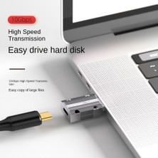 Sagrado 120 W Çinko Alaşım Tip C USB Otg Adaptörü 10 Gbps USB Erkek Usb-C Dişi Konnektör Telefon iPad Macbook Adaptador (Yurt Dışından)