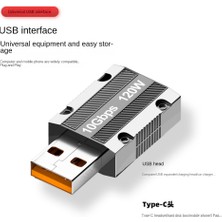 Sagrado 120 W Çinko Alaşım Tip C USB Otg Adaptörü 10 Gbps USB Erkek Usb-C Dişi Konnektör Telefon iPad Macbook Adaptador (Yurt Dışından)