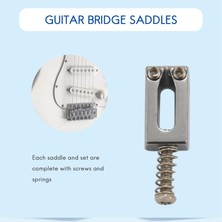 Sagrado 6 Parça Elektro Gitar Köprü Eyer Strat Tele Gitar Değiştirme Için Düz Set (Yurt Dışından)